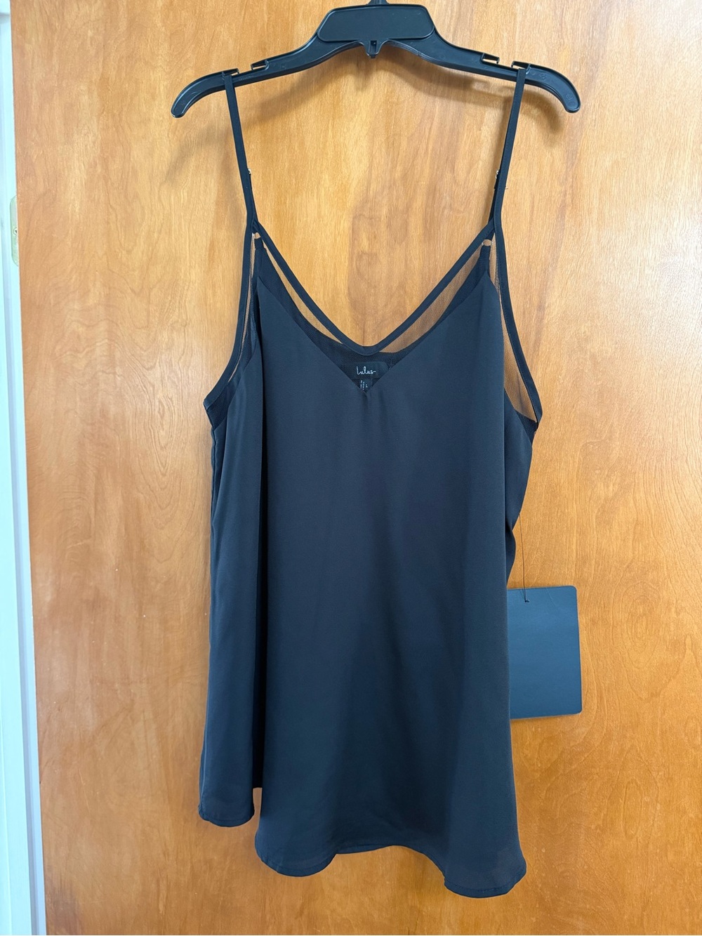 Lulu's Black Double-Strap V-Neck Camisole